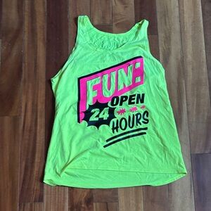 Zumba Neon Graphic Tank Top